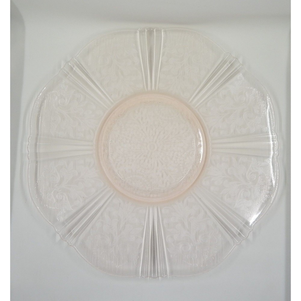 Macbeth-Evans American Sweetheart Pink Depression Glass Cake Serving Plate
